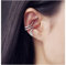 linlinfa Frauen Ohrringe 925 Sterling Silber Mädchen Weißgold Personalisierte Schlangen-Inlay-Zirkon-Ohrclips Ohne Ohrstecker Schmuck EIN