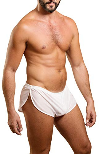 Hommes Extrême Engrener Boxers Short avec Grand Divisé Côtés sous-vêtements Boxeurs Slips Caleçons