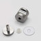 304 Edelstahl Duschtürknopf Duschtürgriff Badezimmer Duschkabine Türgriff Glastür Schrankgriff Dusche Griff Beschläge Türgriff Einzelne/Doppelter Knopf,Silberfinish,Schraube Ø8mm (H)