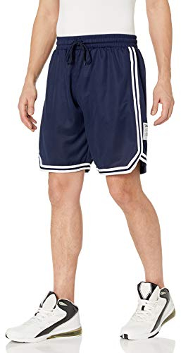 Spalding Herren Athletic Dry Mesh Basketball Shorts, Peacoat/Weiß, X-Klein