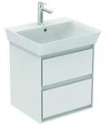 Ideal Standard Connect Air Waschtischunterschrank, 480mm, 2 Auszüge, E1607, Farbe: Pine hell Dekor/braun matt - E1607UK