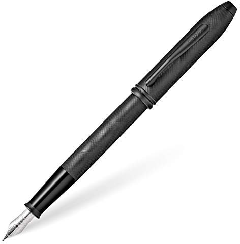 CROSS Townsend Black PVD Micro-knurl - Fine Nib Fountain Pen