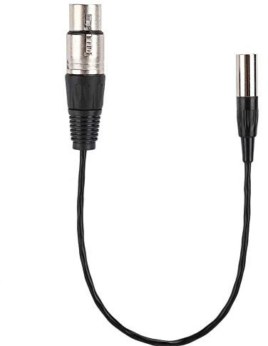 Topiky Cavo audio, Mini XLR da 3 pin maschio a XLR 3 pin femmina Alluminio Foglio schermato Cavo adattatore convertitore convertitore audio