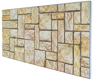 Pannelli Finta Pietra Ricostruita in Polistirolo Resinato Misure 100 cm X 50 cm Spess. 2 cm isolanti Termici per Interni e Esterni - SATURNIA