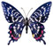 CIM Metall Wand-Deko - Schmetterling Roter Ringfalter - tierische 3D Wandbilder - Wandschmuck inkl. praktischer Wandbefestigung - Lebhafte Wandskulptur