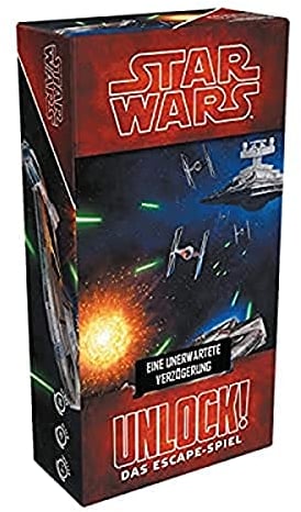 Asmodee, Unlock! Star Wars - An Unexpected Delay, Family Game, Puzzle Game, 1-6 Players, From 10+ Years, 60+ Minutes, German