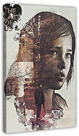 Kunstdruck auf Leinwand, Motiv The Last of Us, für Wohnzimmer, Schlafzimmer, Dekoration, Rahmen: 60 x 90 cm