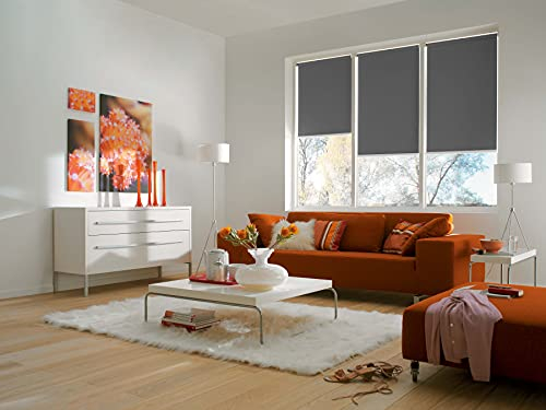 Sunlines Smart Style Elektrisches Rollo, Polyester, Anthrazit, 180 x 180 cm
