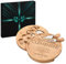 Maverton Plateau à Fromage en Bois - 25 cm Planche à Fromage avec Les Accessoires - Cadeau pour Les Amateurs de Fromage - Personnalisé - Anniversaire de Maman - Anniversaire