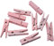 AERZETIX - C54723 - Set di 10x Mollette decorative in legno - colore rosa - 35x7x10mm - per decorare foto cartoline ornamento fai da te