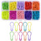 Jinlaili 300PCS Birne Pins, Calabash Pin mit Aufbewahrungsbox 10 Farben Maschenmarkierern, Metall Sicherheitsnadeln, Kürbis Birnenform Pins für DIY Fertigkeit-Herstellung und Kleidung, 12-30LIN00, S