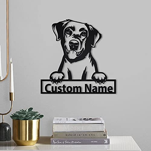Personalisierte Labrador Retriever Hund hölzern Zeichen Kunst | Labrador Retriever hölzernschild | Labrador Retriever Hund Geschenke lustig | Hund Geschenk