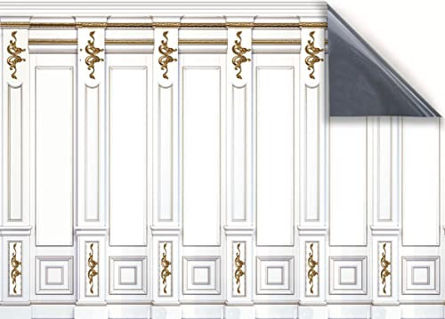 Stick & Go Repositionable Self Adhesive Dolls House Wallpaper 1:12 Scale (1 Sheet) - Classic Wall Panelling - No. 184