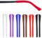 Silicone Glasses Retainer 6 Pairs Anti Slip Glasses Ear Hook Grip, Colorful Eyeglass End Tips, Anti-Slip Cover for Eyeglasses Ear Hook, Ear Socks Leg Tubes for Thin Metal Eyeglass Sunglasses Legs