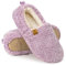 EverFoams Pantofole da donna morbide e comode, in finto shearling, in memory foam, per interni, Viola, 36/37 EU