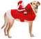 RANYPET Hund Santa Claus Reiten Weihnachtskostüm, Premium Haustier Kleidung Weihnachten Reiten Outfit für Kleine Große Hunde Katzen Kleidung Weihnachtsfeier Anzieh Kleidung XXL