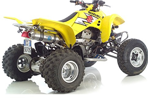 Endschalldämpfer LeoVince SLIP-ON X3, Aluminium, mit Zulassung für ATV Kawasaki KFX 400