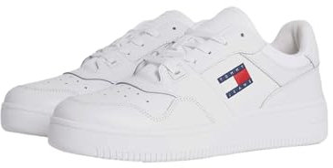 Tommy Jeans Baskets Femme Chaussures, Blanc (White), 42