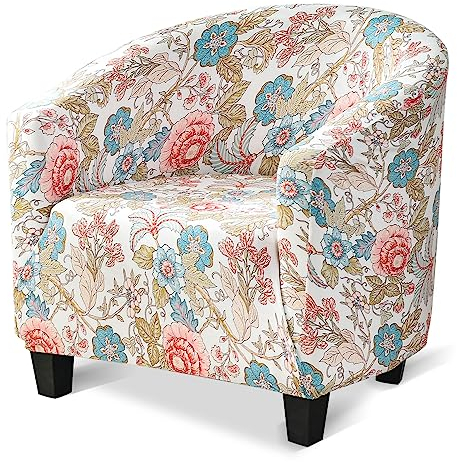 jianyana tullsta sesselbezug, Universal Sesselschoner Elastisch Sesselüberwurf sesselbezug Stretch hussen für Sessel für Einzelsofa, Clubsessel, Cocktailsessel, (Pfingstrose)
