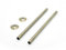 VANCOCO 2Pcs 300mm×15mm Radiator Pipe Sleeves, Antique Brass Radiator Collars Cover Pair Radiator Pipe Covers