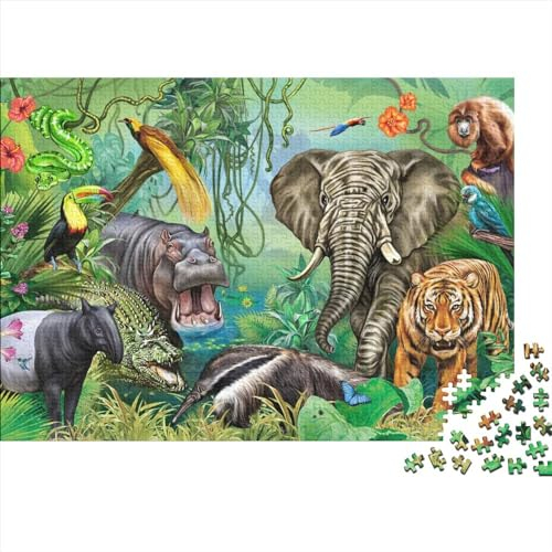 Puzzles für die Welt der Tiere, 300 Puzzleteile für Erwachsene, Holzpuzzles für Erwachsene, Puzzle-Geschenke, 40x28cm