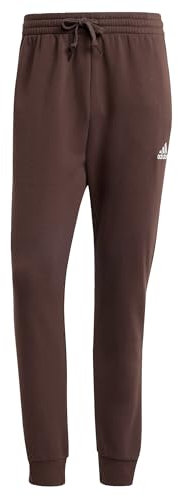 adidas Essentials Fleece Regular Tapered Pants Uomo, Shadow Brown F23, M