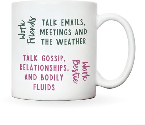 Funny Gifts for Work Colleague Gifts for Women or Men, Funny Mugs for Women, Novelty Mug Silly Gifts, Work Bestie Gifts, Funny Leaving Gifts (Work Friends)