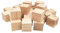 Anktily Holzwürfel 4 cm/30 Stück, Kiefernholz, Quadratisch, Naturholz, Basteln, Dekoration