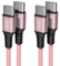 VEN-DENS Galaxy A16 A35 5g A55 5g A25 A15 A15 5g Charger Cable, [2 Pack] USB C to USB C Charger Cable 60W 1.5M Fast Charging Cable For Samsung Galaxy A35 5g A55 5g A25 A15 (ROSEGOLD)
