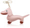 NATOSU Porte-clés en Cuir pour Chien Teckel, Porte-Bonheur, Chien Saucisse, Cadeaux pour Personnes préférées, Femmes, Hommes, Enfants, Anniversaire, Noël, Rose