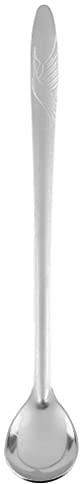 Cuiynice Cuillère de table cuillère à soupe en acier inoxydable à long manche petite cuillère à soupe grosse tête cuillère ronde approfondie cuillère à soupe domestique grande cuillère cuillères à caf