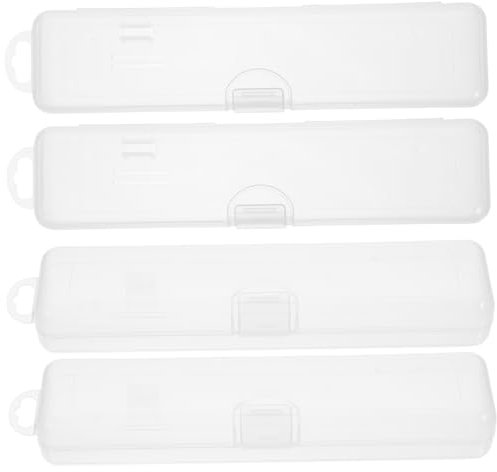 4 Stück-pack Zahnbürstenetui aus Kunststoff für Reisen