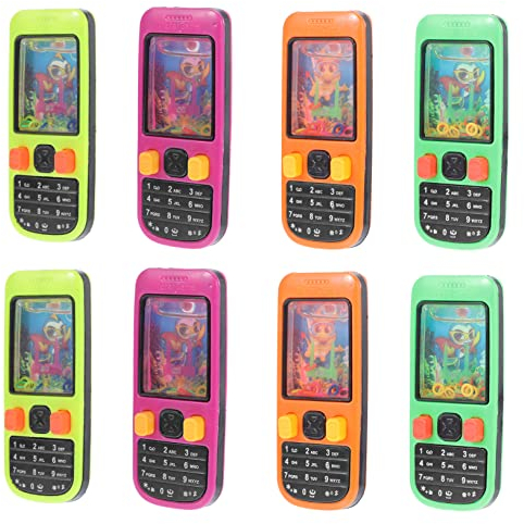 WHAMVOX 10 Stück Handy Ring Wassermaschine Partyspielzeug Für Kinder Geburtstagstaschen 90Er Jahre Nostalgie Wasserspiele Für Kinder Handheld Partyzubehör Der 90Er Jahre