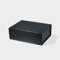 Geoto Masse 33x25.5x11.5cm A4 tief Luxus starren faltbaren magnetischen Deckel Brautjungfer Geschenk Box Kleidung Verpackung (Schwarz)