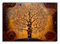 Wallario Glasbild Baum des Lebens - 70 x 100 cm Wandbilder Glas in Premium-Qualität: Brillante Farben, freischwebende Optik