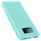 AXNEB Power Bank 13800mAh,Ultradünn Powerbank PD USB C Input&Output 3.0A Externer Akku mit Taschenlampe,Powerbank LED Display Akkupack Kompatibel mit iPhone 16 Pro 15 14 Samsung Huawei-Hellgrün