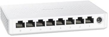BrosTrend Switch Ethernet 2.5G 8 Ports, Switch RJ45 2.5Gb Unmanaged, 8x 2.5G Base-T Ports, Commutateur Réseau Compatible avec 100/1000/2500Mbps PC NAS, Plug-and-Play, sans Ventilateu, Protection à Vie