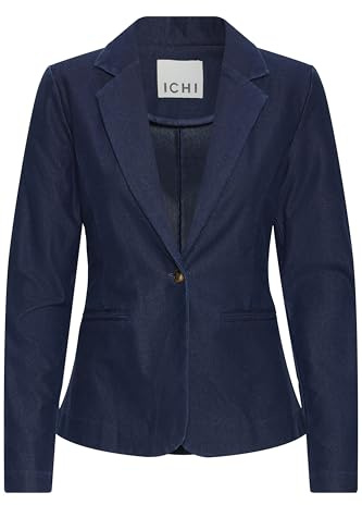 ICHI Damen Ihkate Denim Bl Lässiger Business-Blazer (1er Pack)
