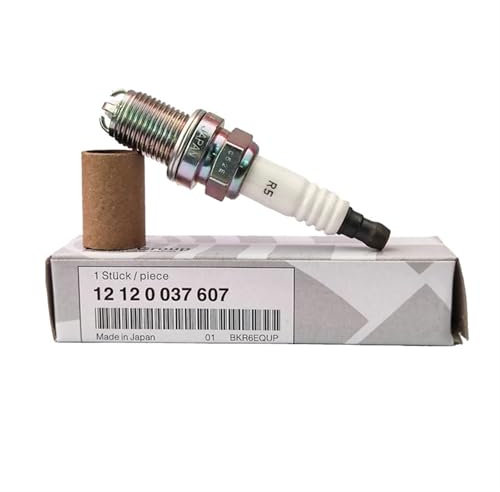 FWRCCMJ 4/6/20 Stück Iridium-Zündkerze 12120037607 BKR6EQUP Kompatibel mit BMW E46 E39 E83 E36 E63 E53 M54 M62 Z3 320 528 E38 E65 E34 BKR6EQUP(4PCS)