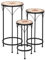 Support de Fleurs Mosaïque Table d’appoint extérieure Support de Plantes Balcon Étagère à Fleurs Métal Étagère de Plantes Table à Fleurs Étagère Florale Flower