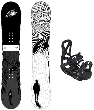 F2 Set Snowboard Junior Black Deck 145cm + Pipe Bindung M