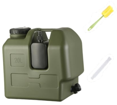 Aymzbd Bidon d'eau avec Robinet 20 L, Limentaire de Camping, Ortable Bidon d'eau avec Poignée, Réserve d'eau pour La Maison, Le Camping et Les Activités de Plein Air, Barbecue, Pêche