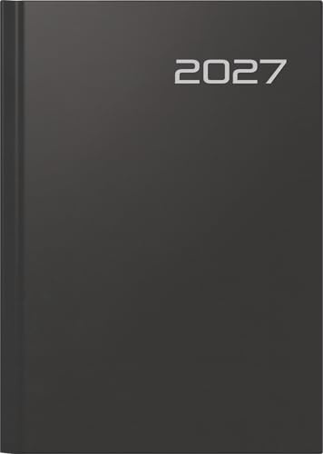 rido/idé Buchkalender Mod. futura 2 2027 | A5, Kunststoff, schwarz