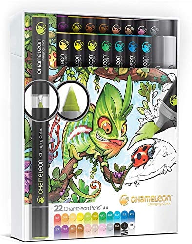 Chameleon Art Products - 22 deluxe permanente alkohol-filzstifte