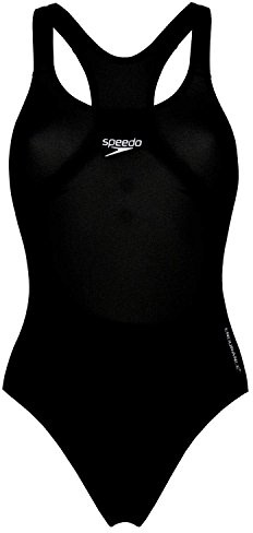 Speedo Essential Endurance Plus Medalist, Costume da Bagno Donna, Nero (Black), 36 (IT 46)
