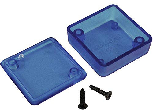 Hammond 1551KTBU Translucent Blue ABS Plastic Project Box - Inches (3.15 x 1.58 x 0.79) mm (80mm x 40mm x 20mm)