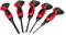 KS Tools - 156.0221 - Brünette Splinttreiber Set mit Griff 3-8mm - Chrom Vanadium - 5-teilig