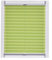 Sunlines Plissee Made in Germany, Tageslicht, Crepes Uni Klemmfix, Silbergraue Schiene, 60 x 150, Stoff, Grün, 60 x 150cm