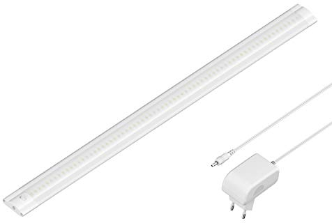 ledscom.de LED Unterbau-Leuchte SIRIS weiß matt mit Netzteil, flach, 50cm, 655lm, weiß