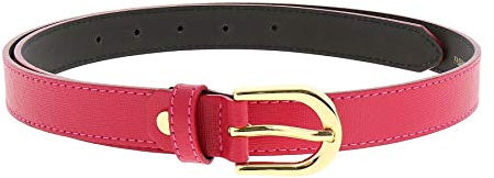 FASHIONGEN - Cinturón de mujer Premium en Piel italiano auténtico forrado con cuero nobuk, MELANIE - Fucsia, 85 / Pantalones 40 a 44